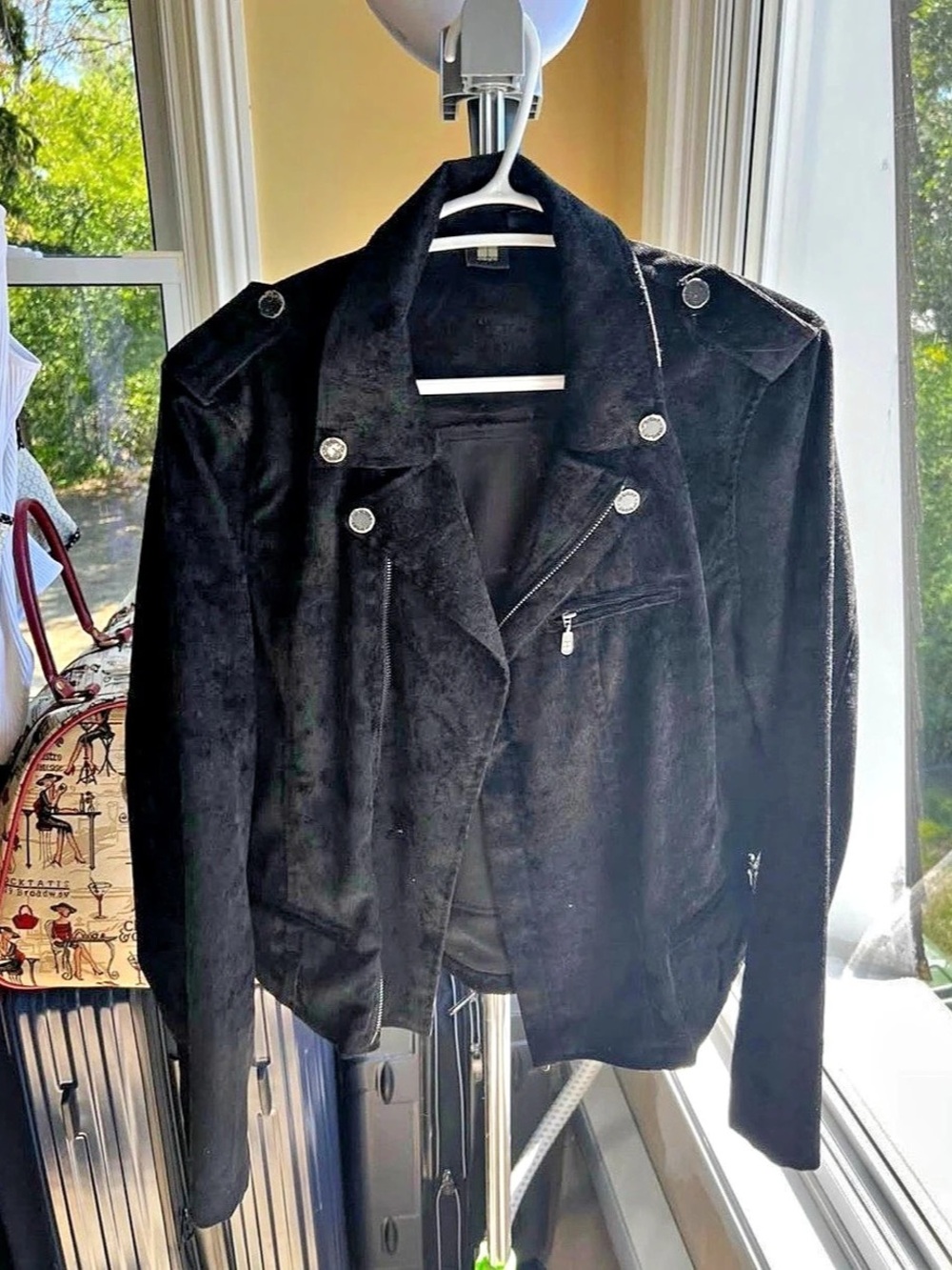 Women's Black Moto Jacket